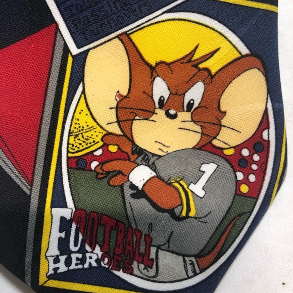 Vintage Tom and Jerry Football Tie 1994 Lakeside Apparel Rare Find - Picture 3 of 8